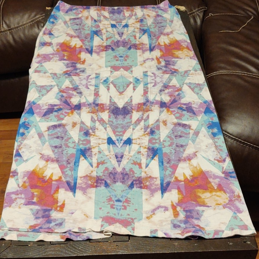 Decree maxi skirt with slits up both sides.